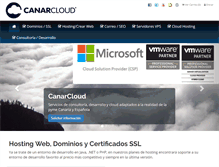 Tablet Screenshot of canarcloud.es